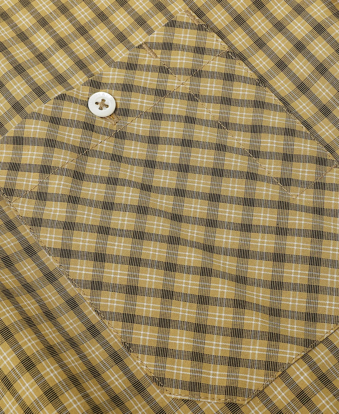New 1942 Utility Plaid Workshirt - Yellow Long Sleeve Shirts | Shirts