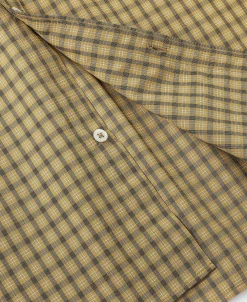 New 1942 Utility Plaid Workshirt - Yellow Long Sleeve Shirts | Shirts