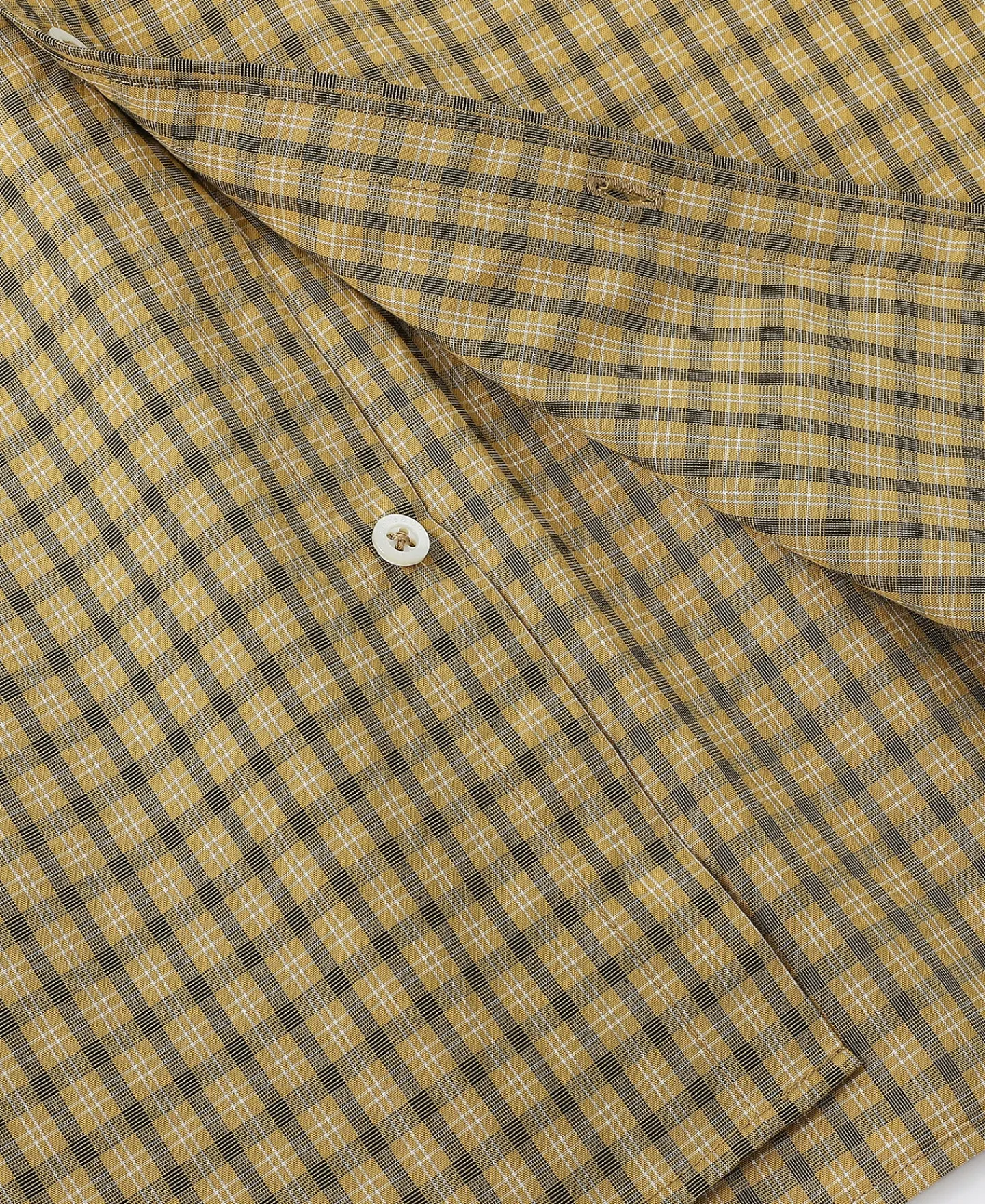 New 1942 Utility Plaid Workshirt - Yellow Long Sleeve Shirts | Shirts