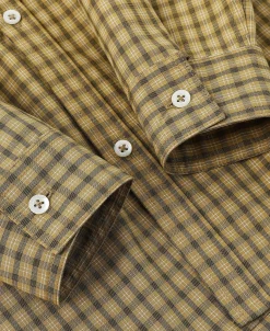 New 1942 Utility Plaid Workshirt - Yellow Long Sleeve Shirts | Shirts