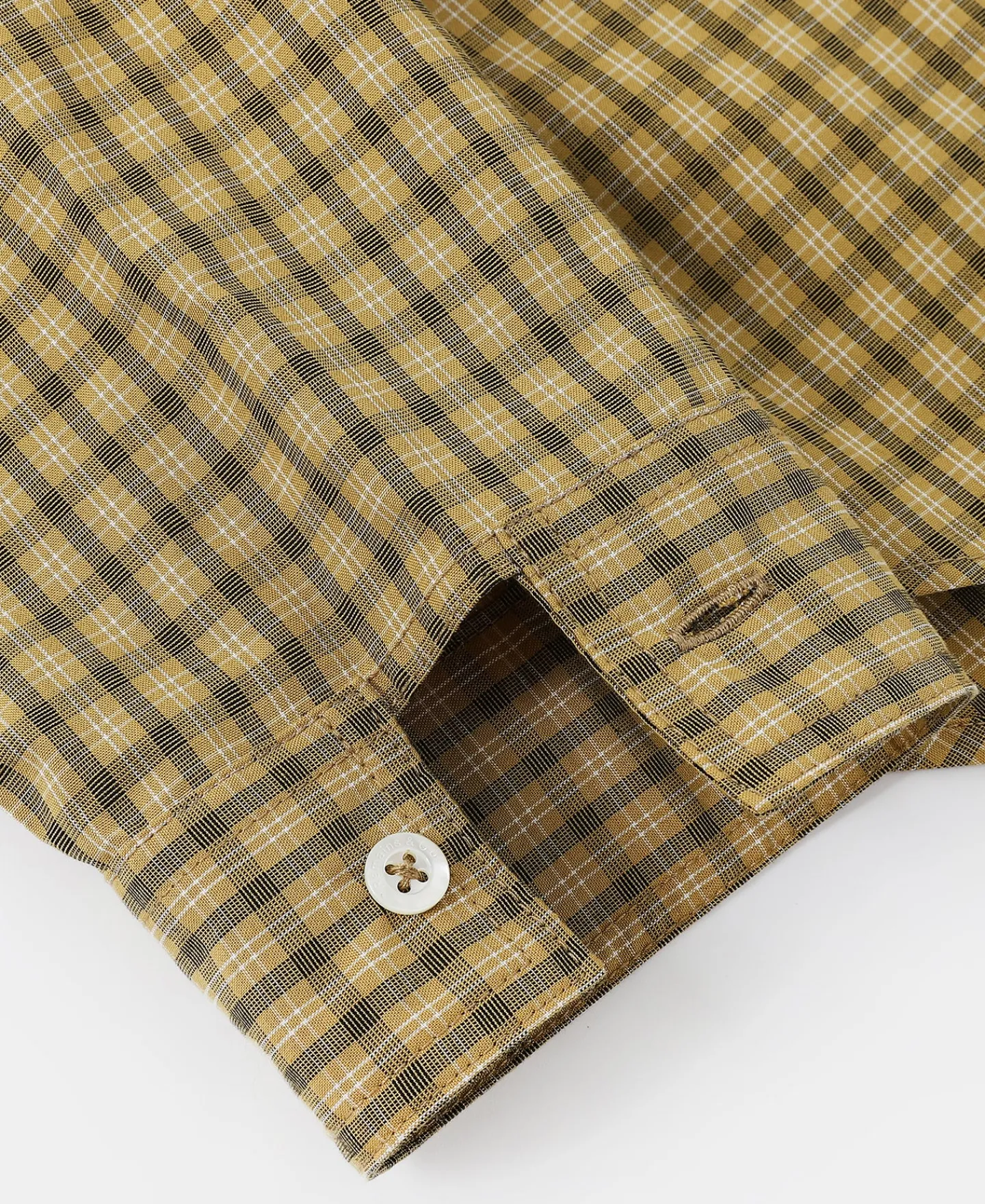 New 1942 Utility Plaid Workshirt - Yellow Long Sleeve Shirts | Shirts