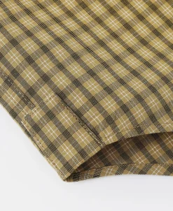 New 1942 Utility Plaid Workshirt - Yellow Long Sleeve Shirts | Shirts