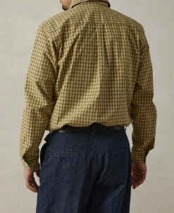 New 1942 Utility Plaid Workshirt - Yellow Long Sleeve Shirts | Shirts