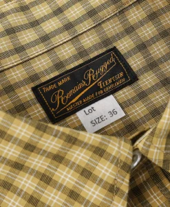 New 1942 Utility Plaid Workshirt - Yellow Long Sleeve Shirts | Shirts