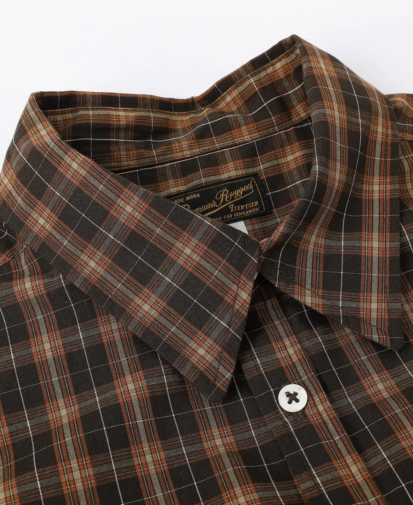 Hot 1942 Utility Plaid Workshirt - Brown Long Sleeve Shirts | Shirts
