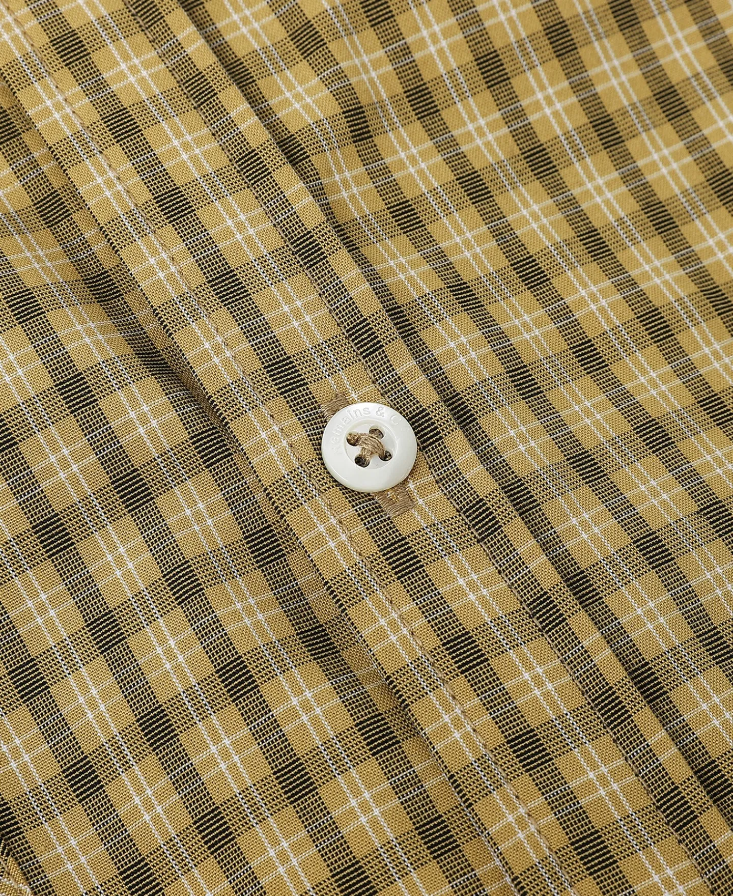 New 1942 Utility Plaid Workshirt - Yellow Long Sleeve Shirts | Shirts