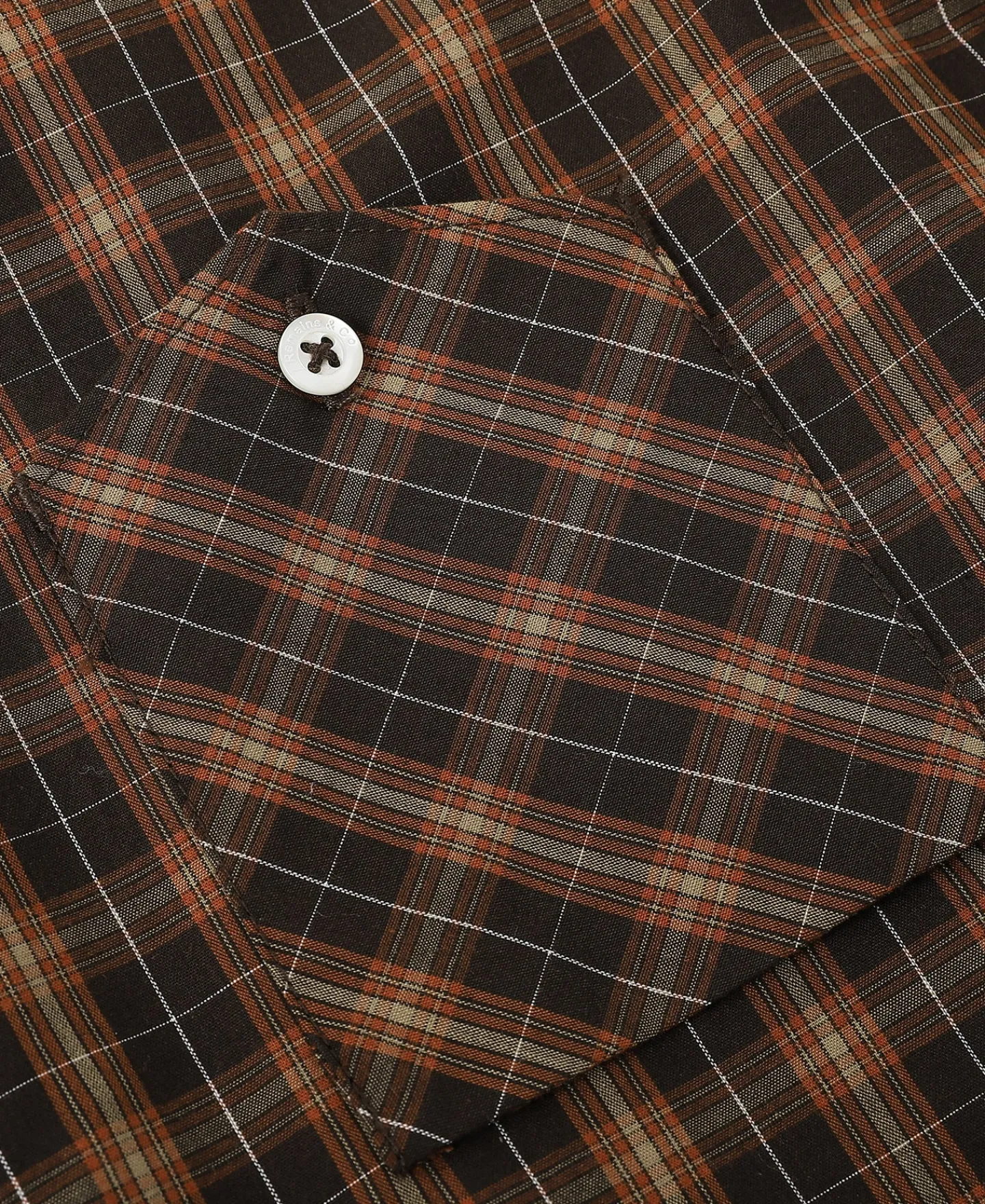 Hot 1942 Utility Plaid Workshirt - Brown Long Sleeve Shirts | Shirts