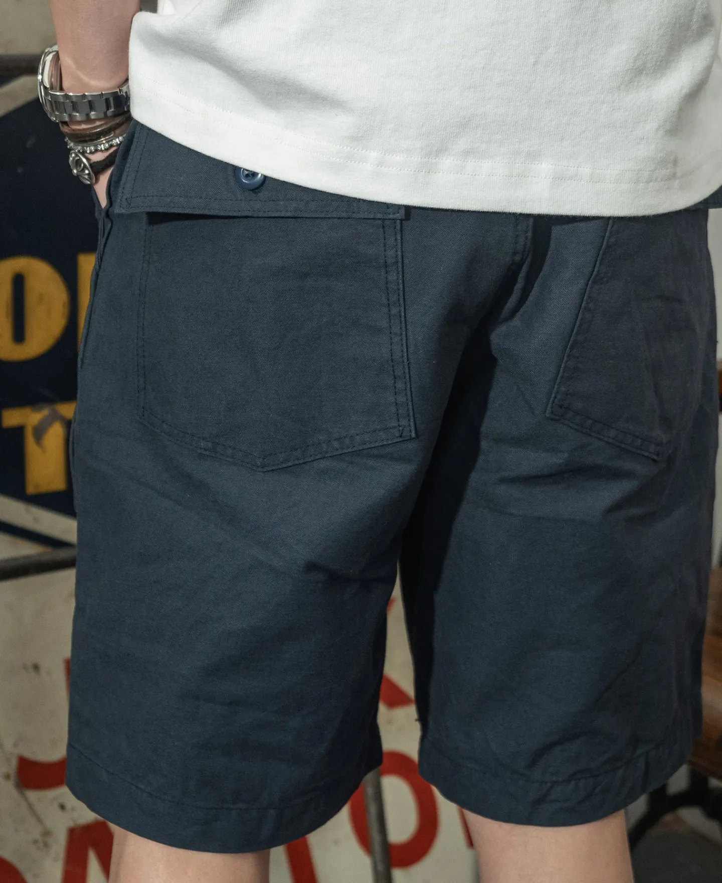 Fashion Vietnam War OG107 Fatigue Utility Shorts - Navy Shorts