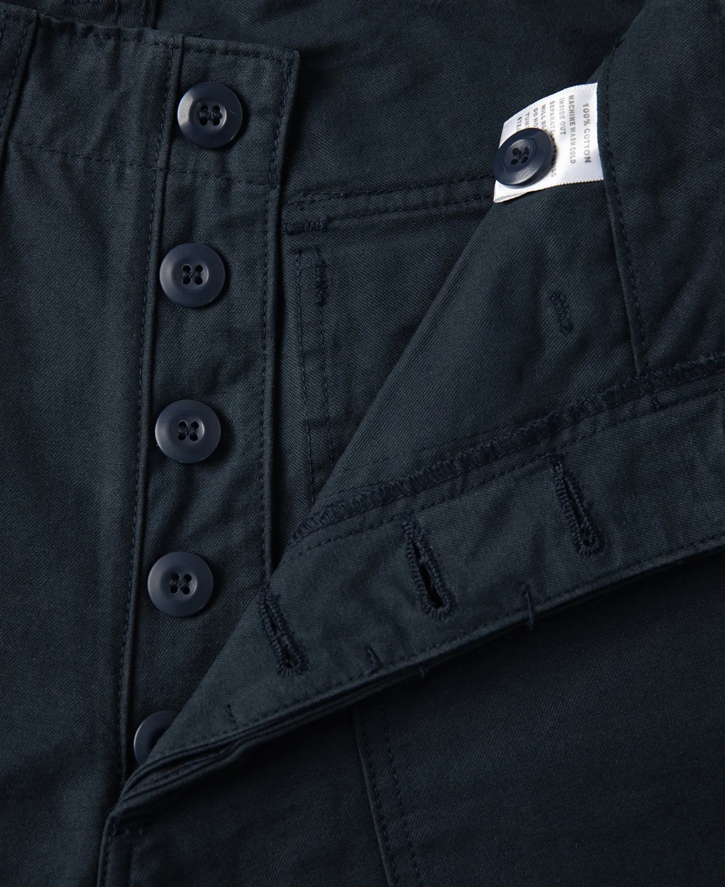 Fashion Vietnam War OG107 Fatigue Utility Shorts - Navy Shorts