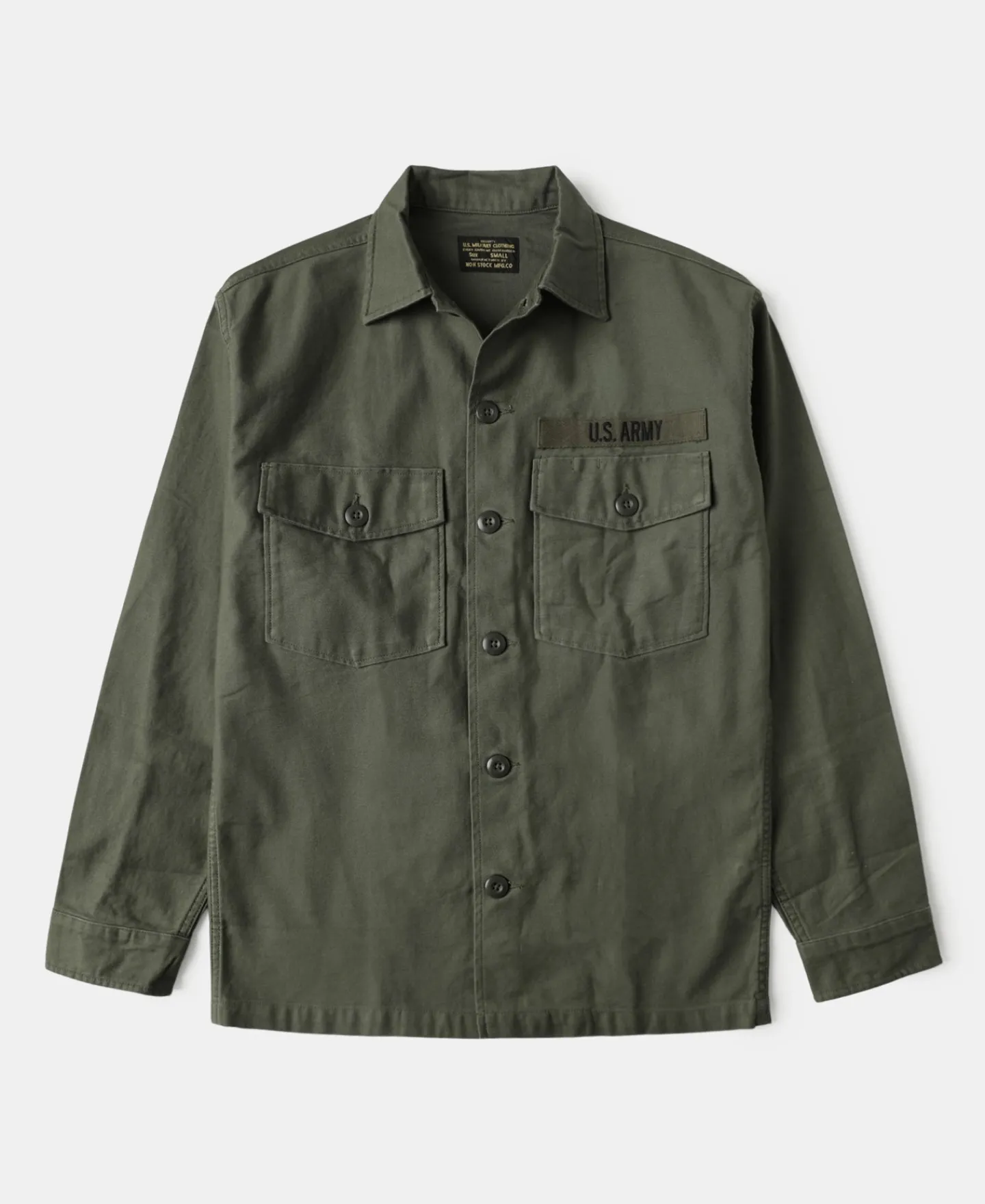 Clearance Vietnam War US Army OG107 Fatigue Utility Shirt - Plain Long Sleeve Shirts | Shirts