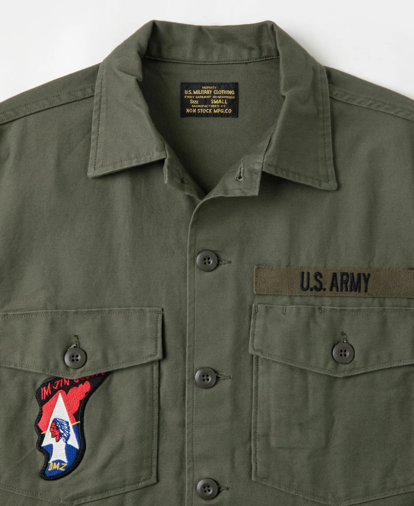 Clearance Vietnam War US Army OG107 Fatigue Utility Shirt - Im Jin Scouts Long Sleeve Shirts | Shirts