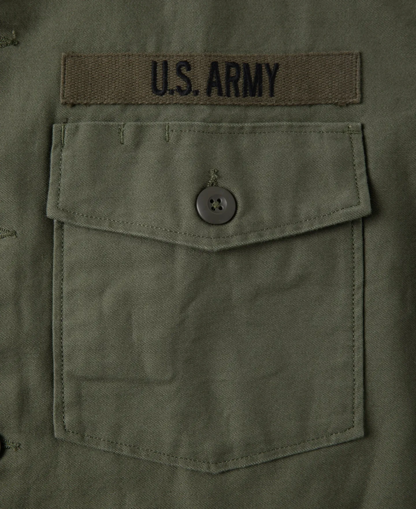 Clearance Vietnam War US Army OG107 Fatigue Utility Shirt - Plain Long Sleeve Shirts | Shirts