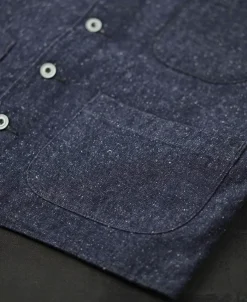 Sale Vintage Denim Pocket Work Vest Waistcoats