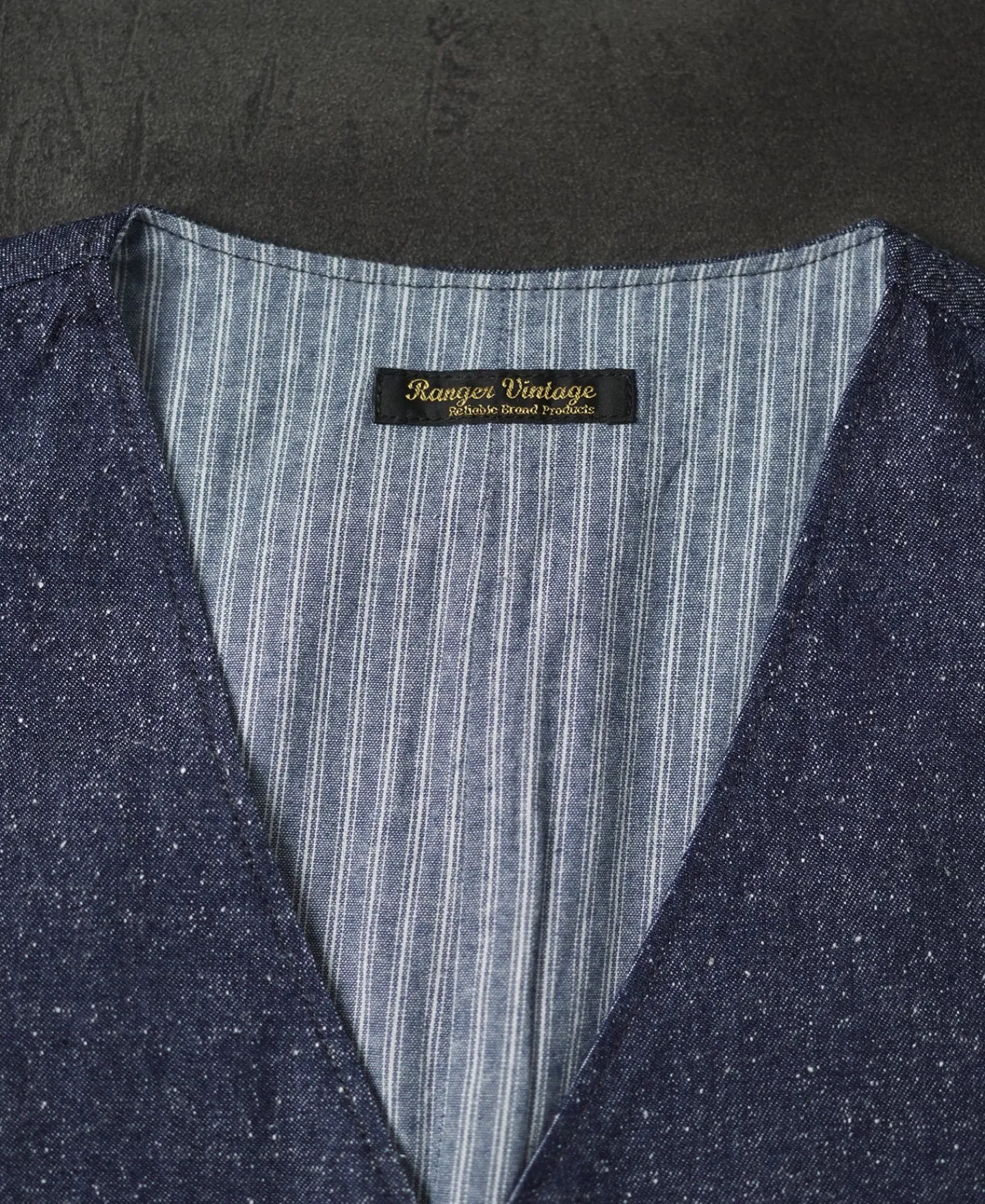 Sale Vintage Denim Pocket Work Vest Waistcoats