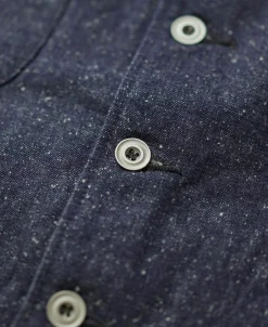 Sale Vintage Denim Pocket Work Vest Waistcoats