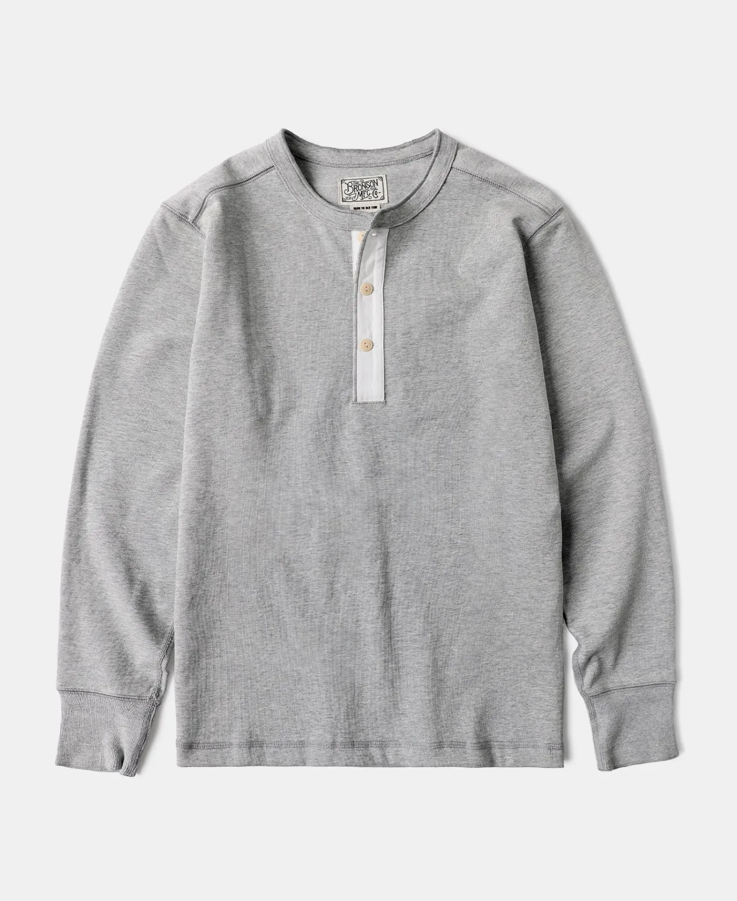 New Vintage Long Sleeve Henley Shirt - Gray Henleys | Long Sleeve T-Shirts