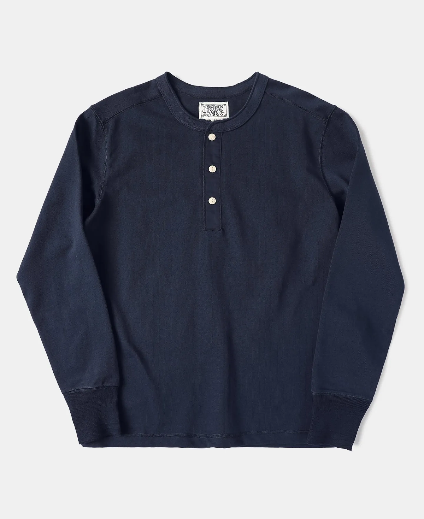 Outlet Vintage Long Sleeve Henley Shirt - Navy Henleys | Long Sleeve T-Shirts