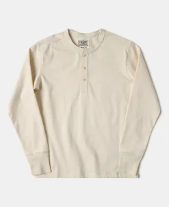 Sale Vintage Long Sleeve Henley Shirt - Apricot Henleys | Long Sleeve T-Shirts