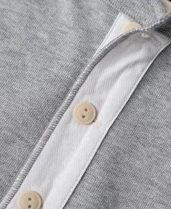 New Vintage Long Sleeve Henley Shirt - Gray Henleys | Long Sleeve T-Shirts