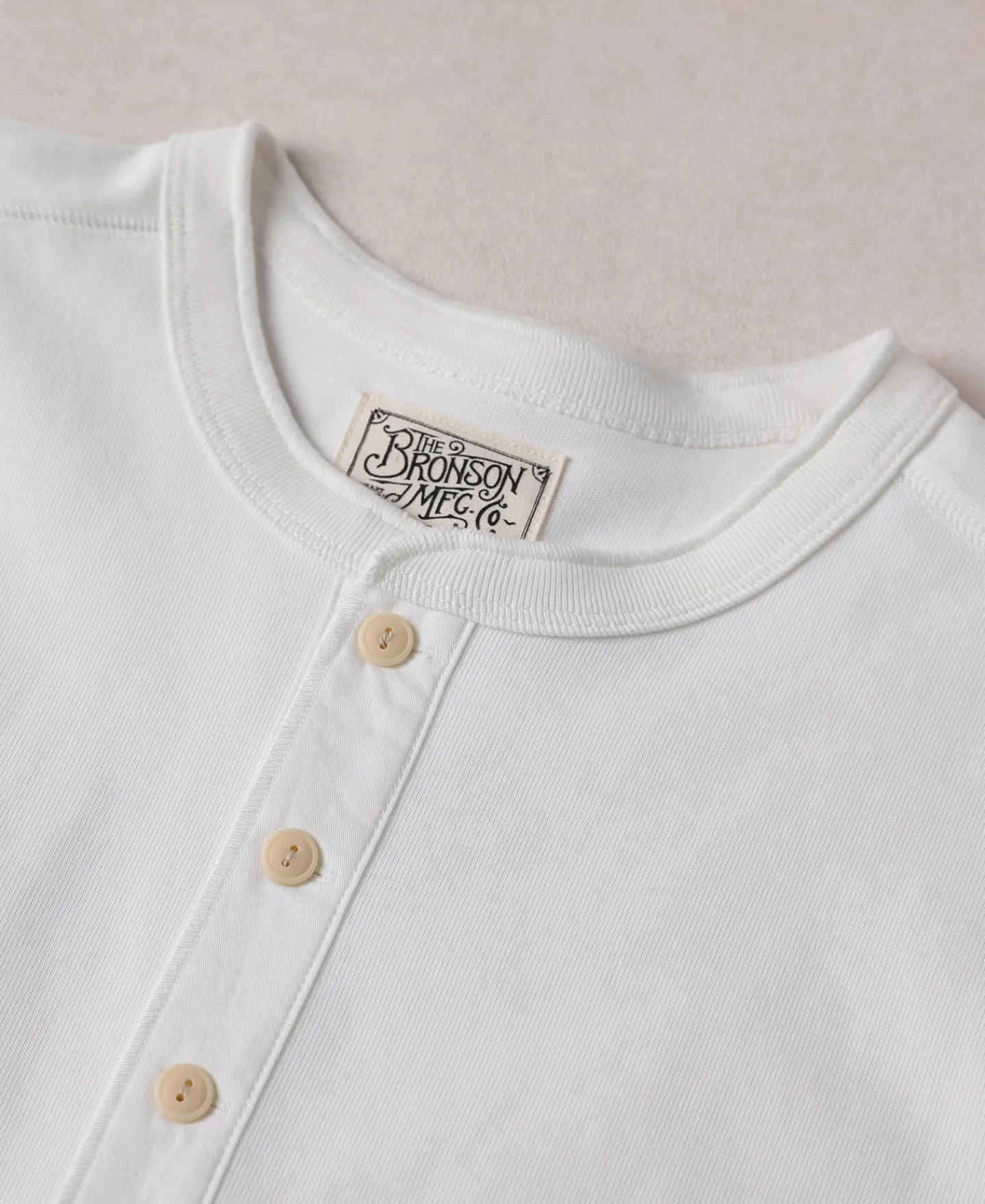 Fashion Vintage Long Sleeve Henley Shirt - White Henleys | Long Sleeve T-Shirts