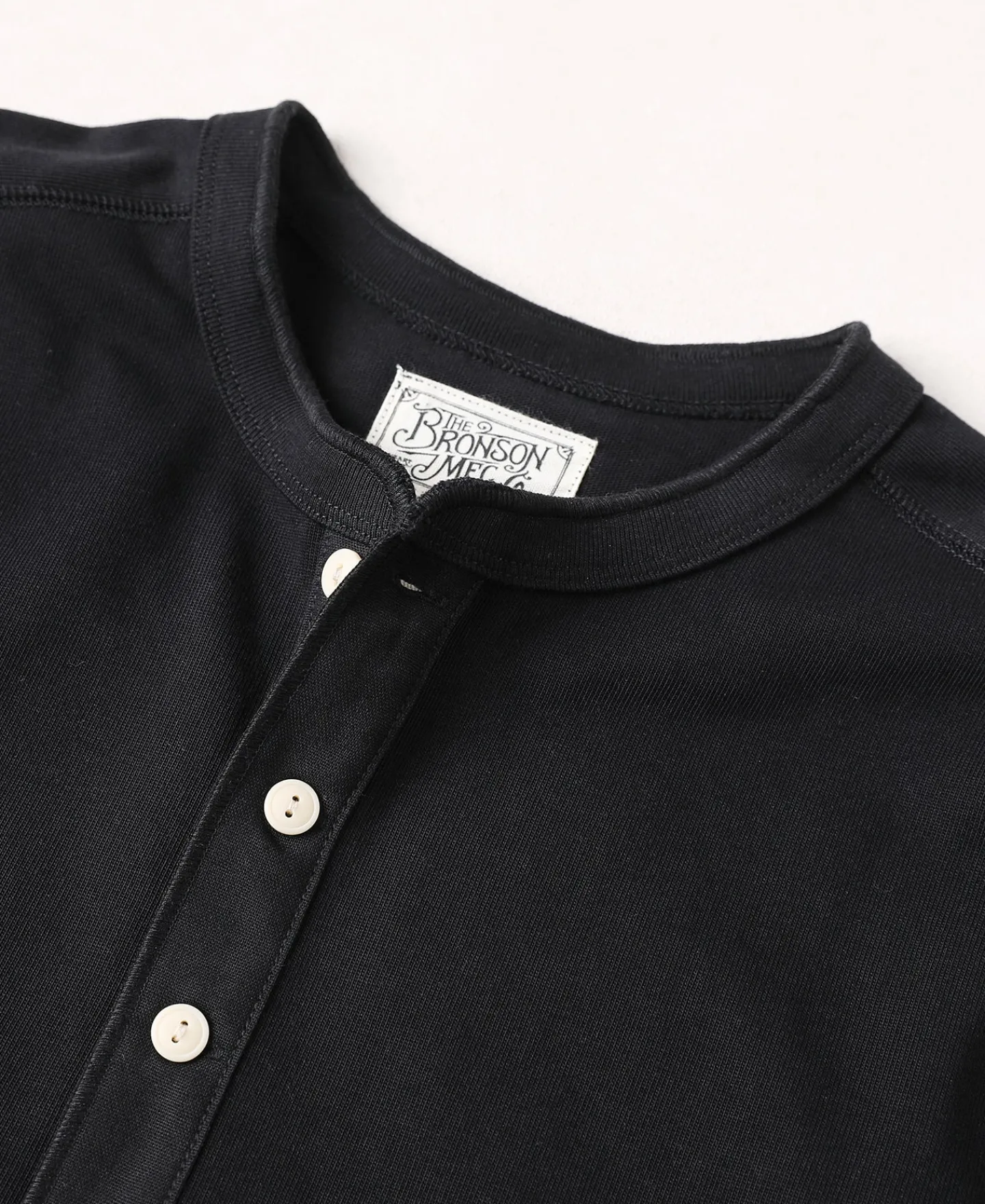 Hot Vintage Long Sleeve Henley Shirt - Black Henleys | Long Sleeve T-Shirts
