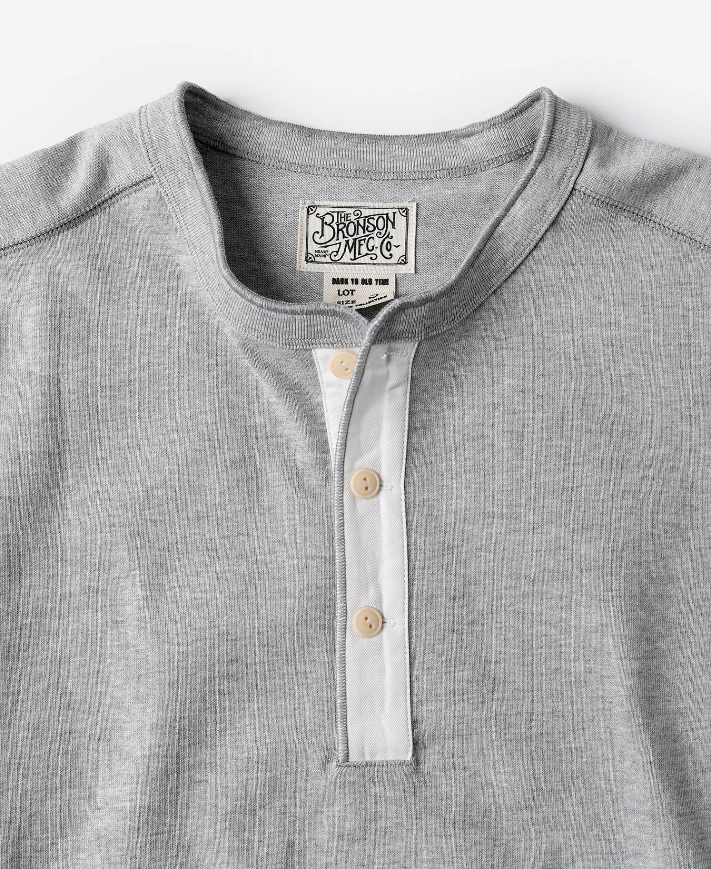 New Vintage Long Sleeve Henley Shirt - Gray Henleys | Long Sleeve T-Shirts