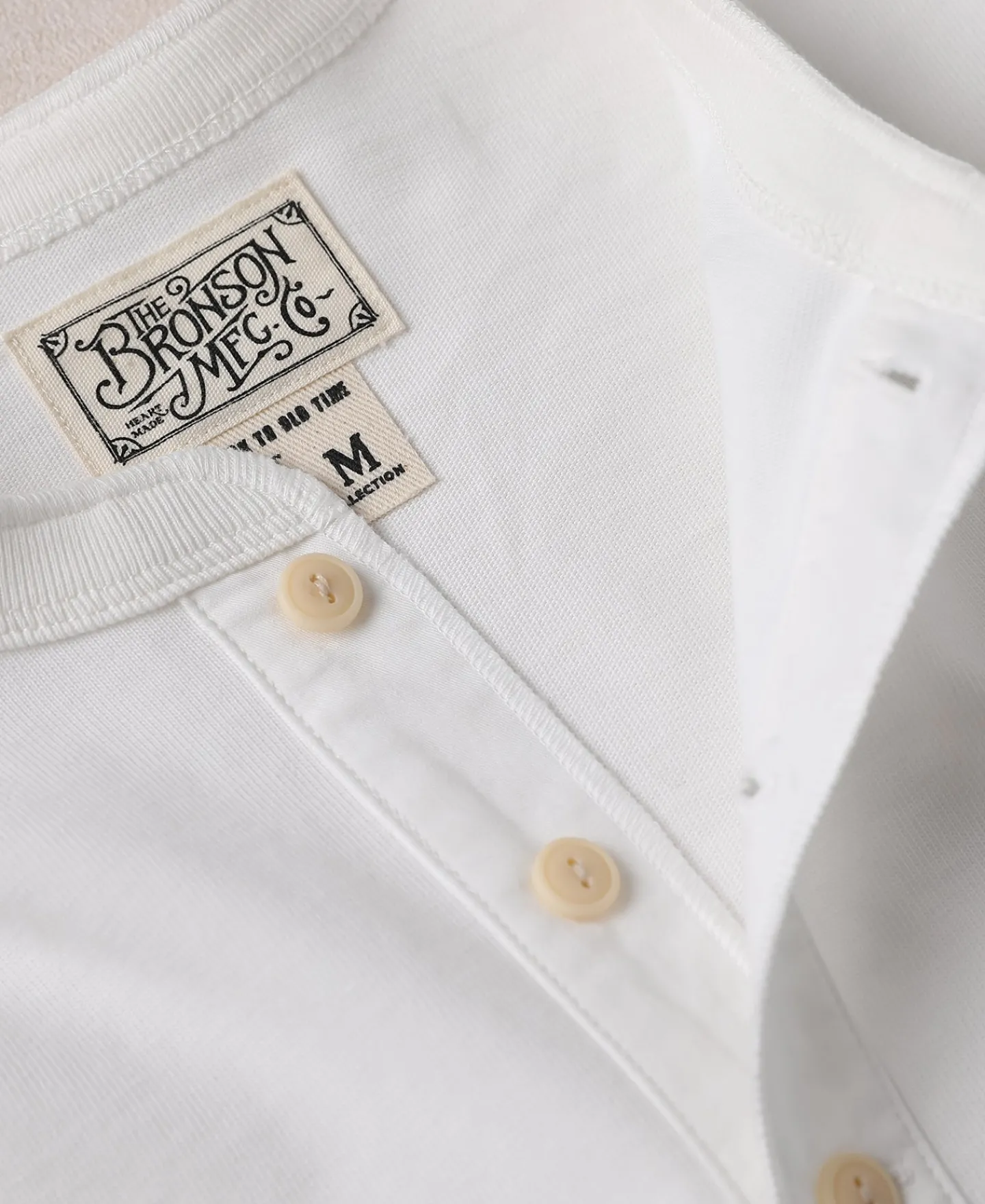 Fashion Vintage Long Sleeve Henley Shirt - White Henleys | Long Sleeve T-Shirts