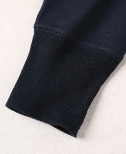 Outlet Vintage Long Sleeve Henley Shirt - Navy Henleys | Long Sleeve T-Shirts