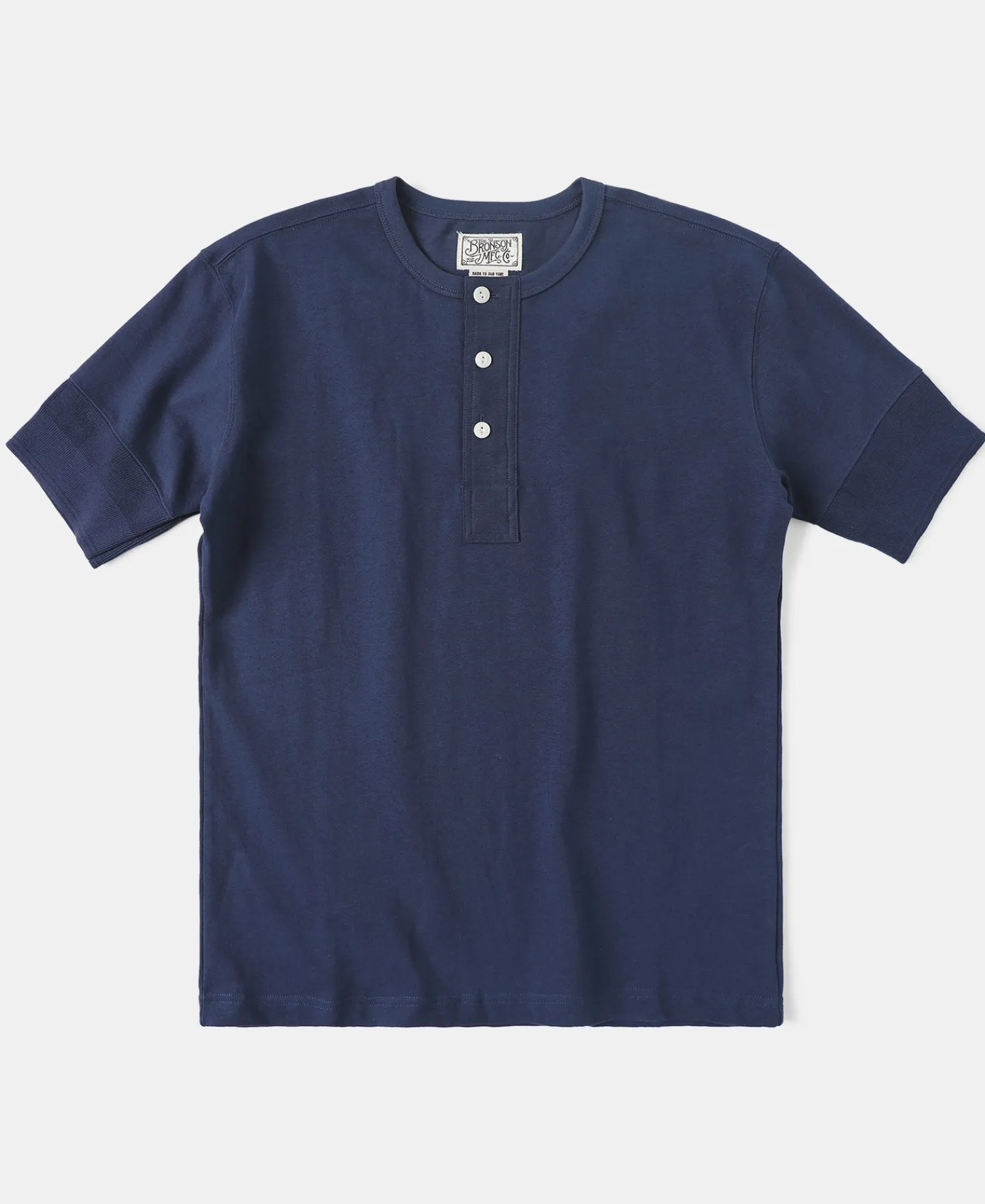 Hot Vintage Short Sleeve Henley T-Shirt - Navy Henleys | Short Sleeve T-Shirts
