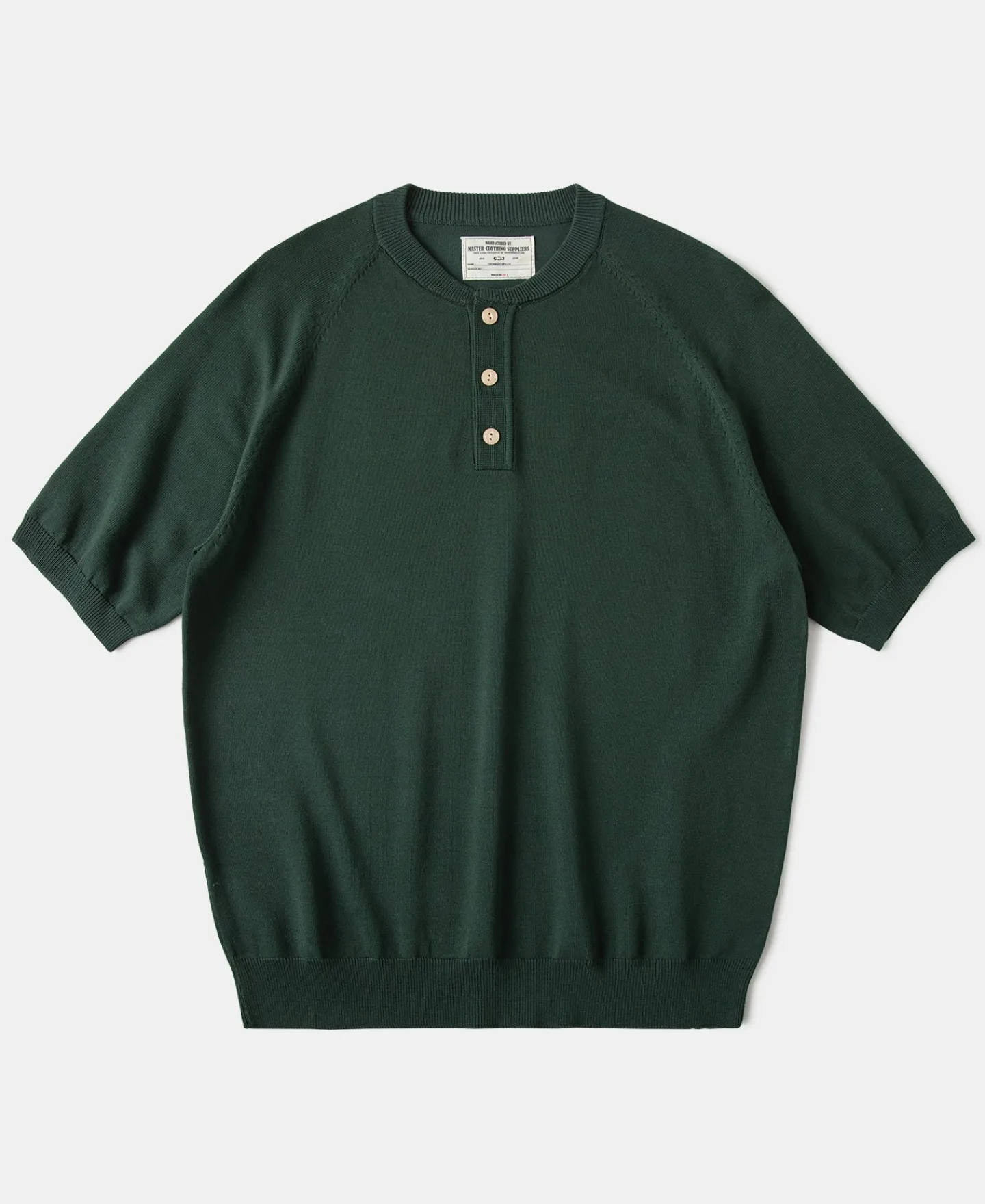 Online Viscose Knit Short Sleeve Henley T-Shirt - Dark Green Henleys | Short Sleeve T-Shirts
