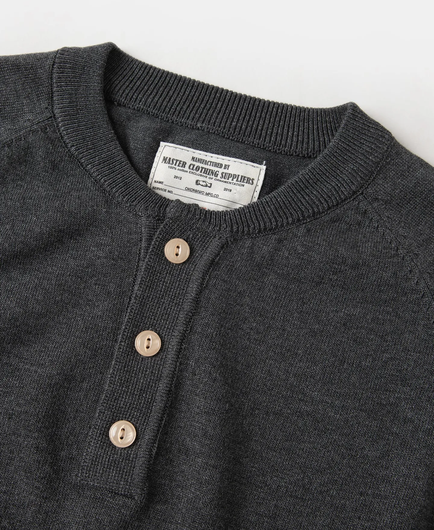 Discount Viscose Knit Short Sleeve Henley T-Shirt - Gray Henleys | Short Sleeve T-Shirts