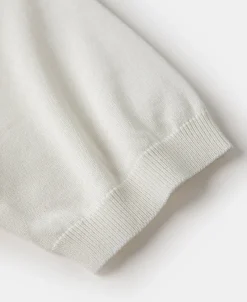 New Viscose Knit Short Sleeve Henley T-Shirt - White Short Sleeve T-Shirts | Henleys