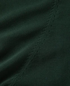 Online Viscose Knit Short Sleeve Henley T-Shirt - Dark Green Henleys | Short Sleeve T-Shirts