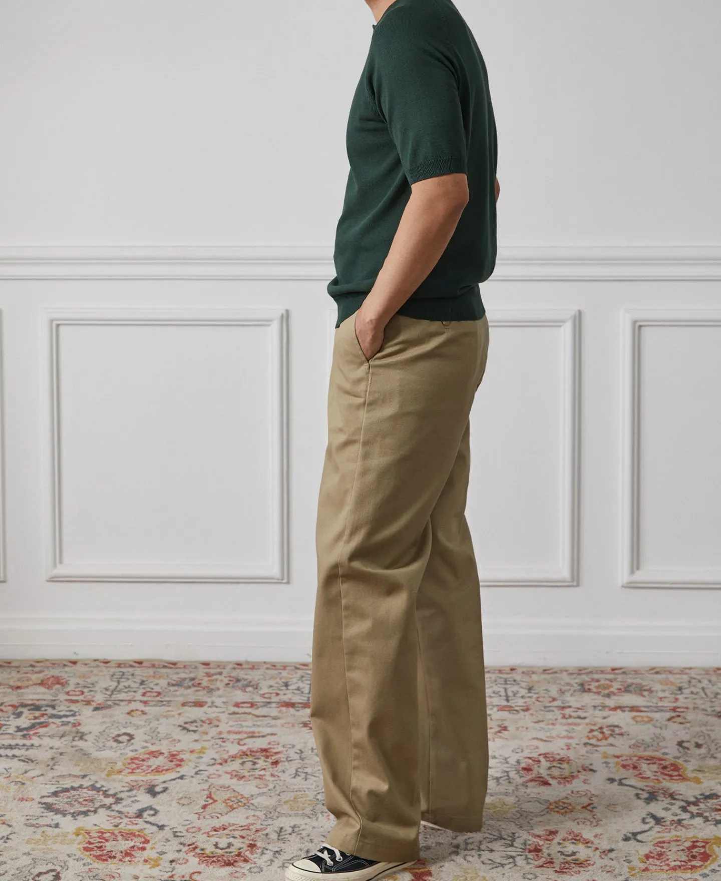 Online Viscose Knit Short Sleeve Henley T-Shirt - Dark Green Henleys | Short Sleeve T-Shirts