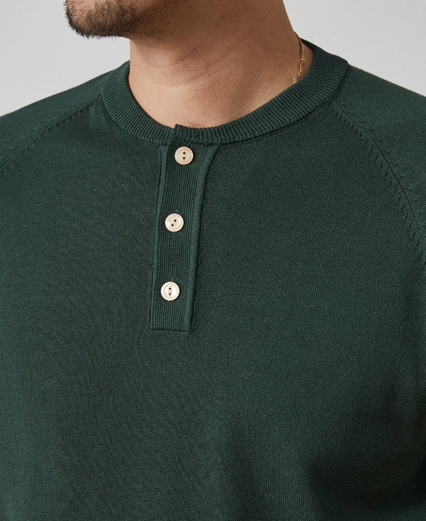 Online Viscose Knit Short Sleeve Henley T-Shirt - Dark Green Henleys | Short Sleeve T-Shirts