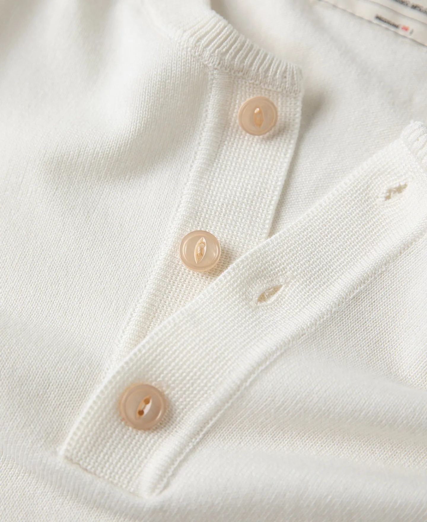 New Viscose Knit Short Sleeve Henley T-Shirt - White Short Sleeve T-Shirts | Henleys