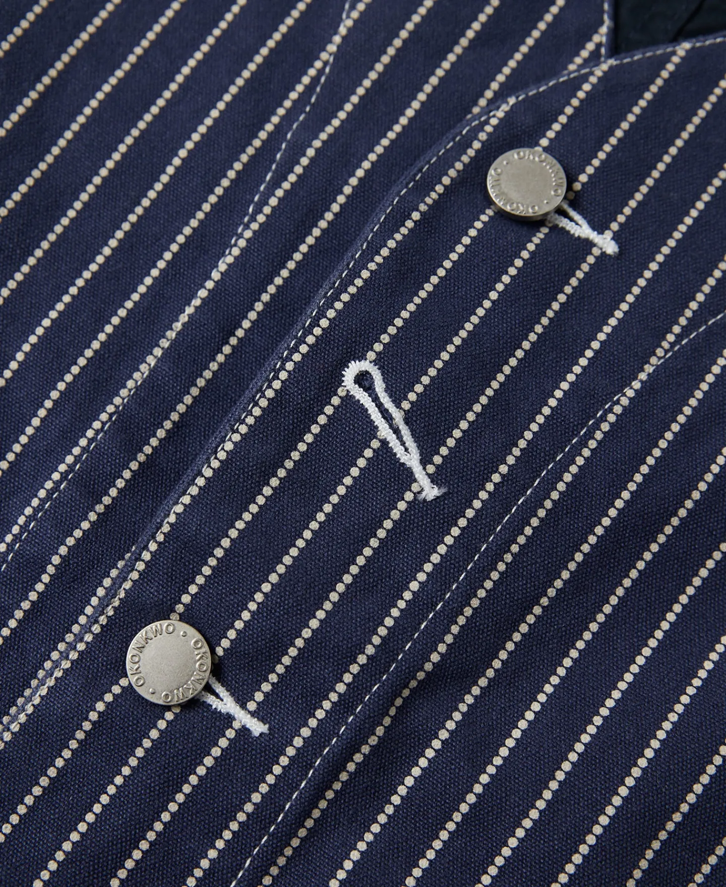 Sale Wabash Stripe Canvas Work Vest Waistcoats