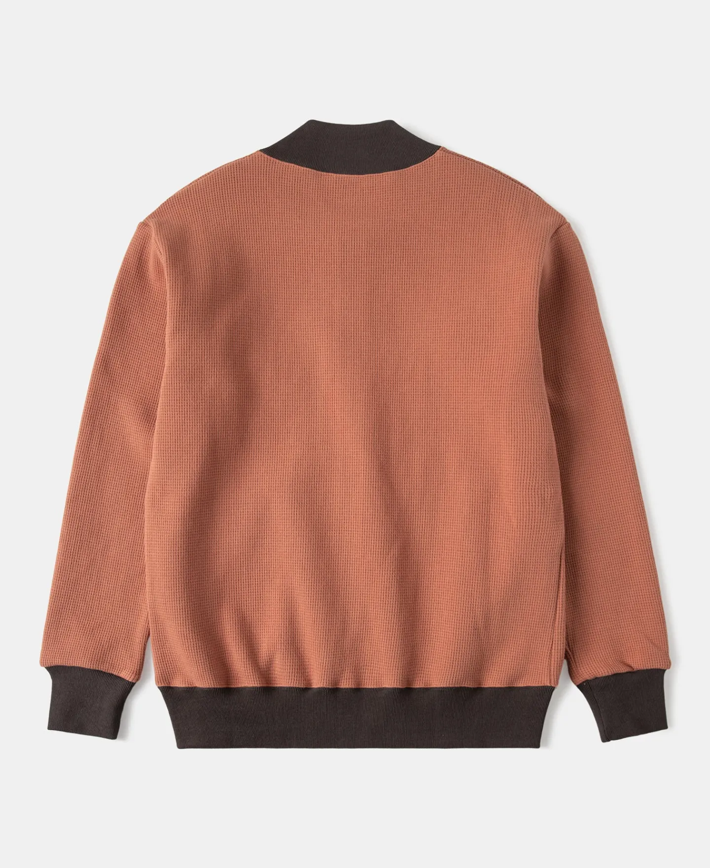 Outlet Waffle Cotton Full-Zip Track Jacket - Orange Jackets&coats