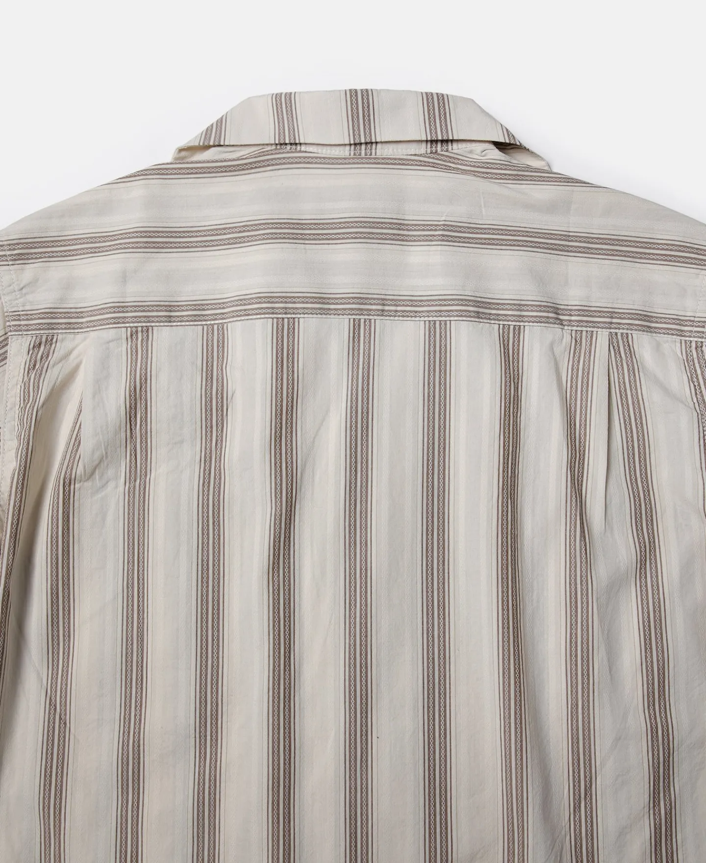 Fashion Yarn-Dyed Dobby Open Collar Shirt Short Sleeve Shirts | Shirts