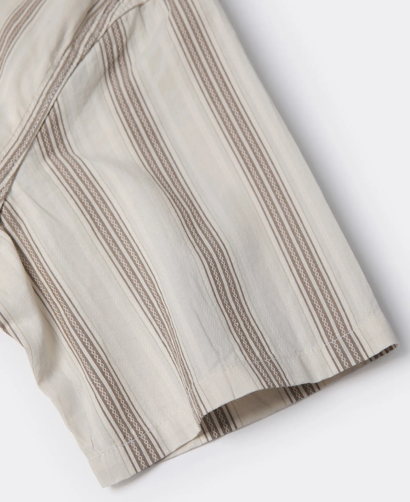 Fashion Yarn-Dyed Dobby Open Collar Shirt Short Sleeve Shirts | Shirts