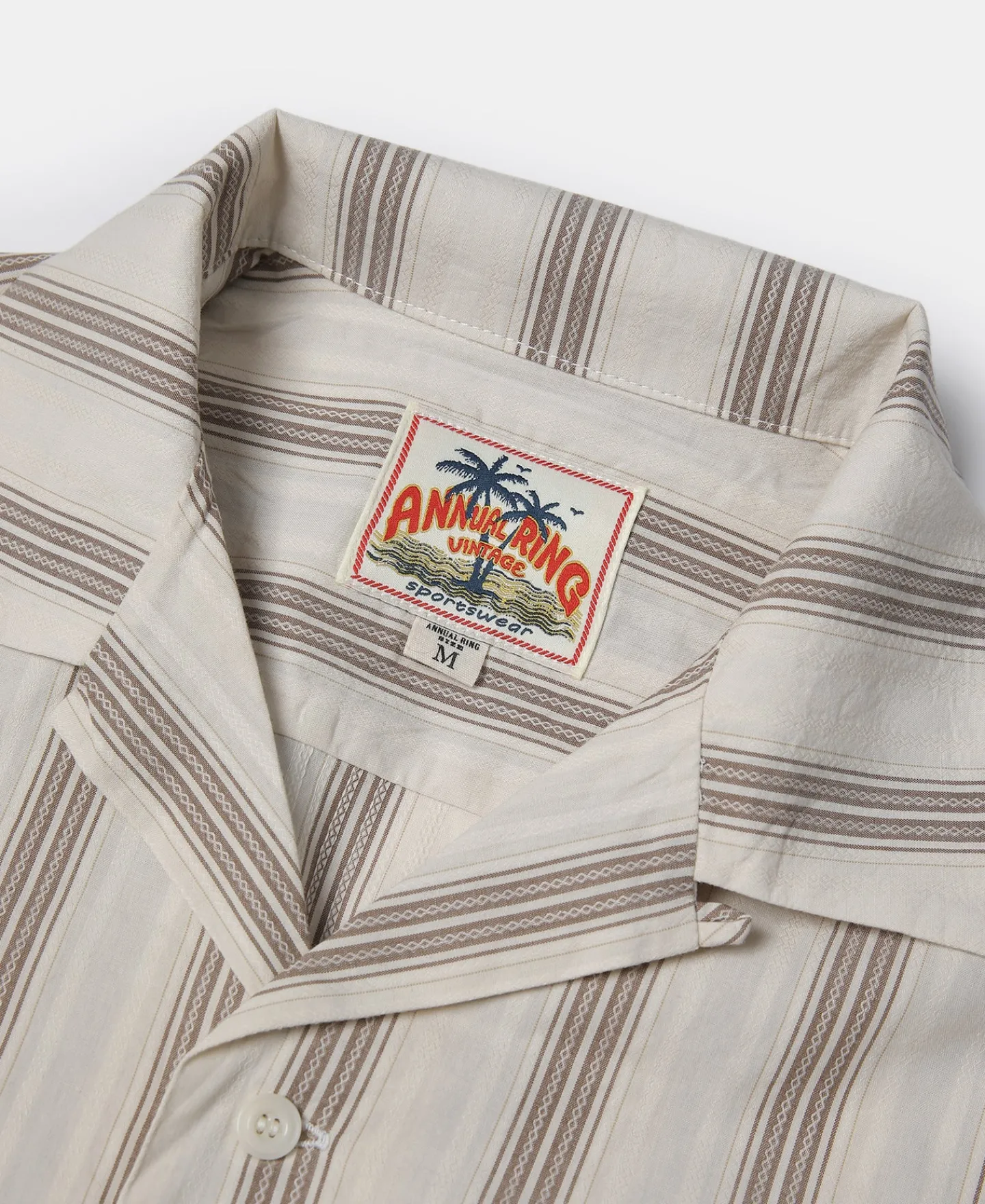 Fashion Yarn-Dyed Dobby Open Collar Shirt Short Sleeve Shirts | Shirts